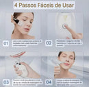 Massageador Portátil Beleza & Firmeza para Rosto e Pescoço – LED + Vibração + Fototerapia | Amaia Beleza