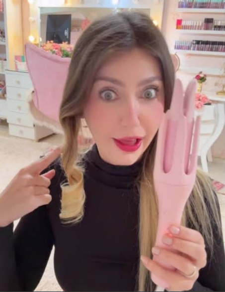 Modelador de Cachos Automático Amaia Beleza – Ferro Giratório Bivolt com Aquecimento Rápido