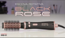 Escova Rotativa Modeladora Mondial Black Rose ERB-01 – Bivolt 127V/220V | Efeito Profissional – Amaia Beleza