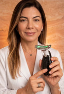 Massageador Portátil Beleza & Firmeza para Rosto e Pescoço – LED + Vibração + Fototerapia | Amaia Beleza