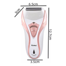 Depilador Elétrico Kemei KM-3010 Recarregável 3 em 1 Bivolt Com Lixador de pés e Aparador de pelos