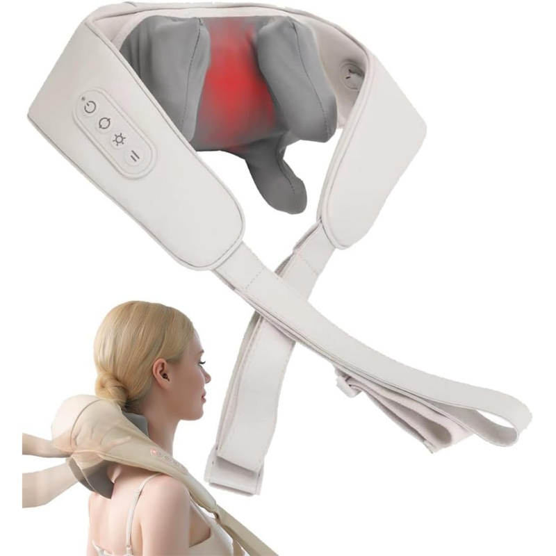 Massageador lombar pescoço Colete Shiatsu Massageador Cervical Ombros Lombar Pescoço Infravermelho Elétrico Bivolt