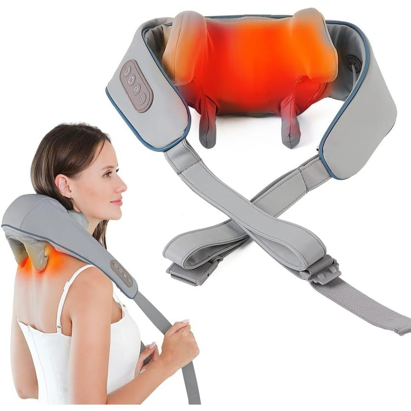 Massageador lombar pescoço Colete Shiatsu Massageador Cervical Ombros Lombar Pescoço Infravermelho Elétrico Bivolt