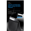 Kemei Aparador Elétrico De Bolas De Cabelo À Prova D'água Corpo Pubic Dock Groomer Lâmina De Cerâmica Recarregável 1840