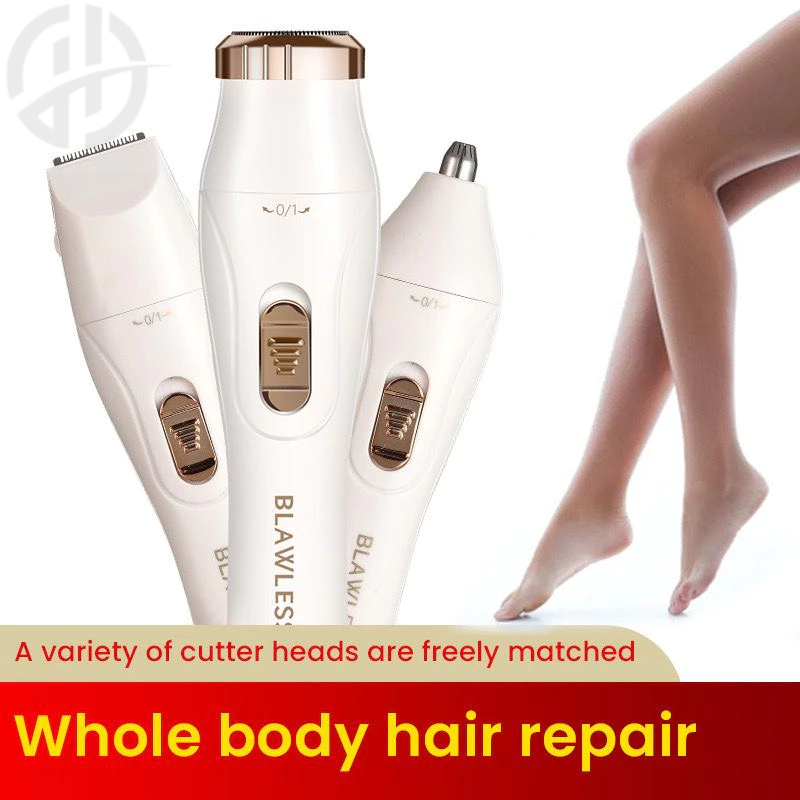 Depiladora De Barbear Recarregável Elétrica Multifuncional 3 em 1