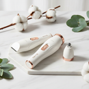 Fundo spa com algodão e folhas