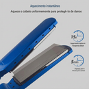 Chapinha Nano Titanium 450°F Amaia Beleza – Prancha Profissional Azul Bivolt com Tecnologia Iônica