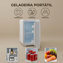 Mini Geladeira Skincare para Cosméticos Canetas Emagrecedoras Frigobar Organizador Séruns Cremes Máscaras