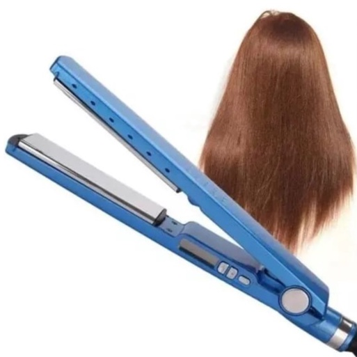 Chapinha prancha de cabelo nano titanium 450F Azul bivolt 110/220V
