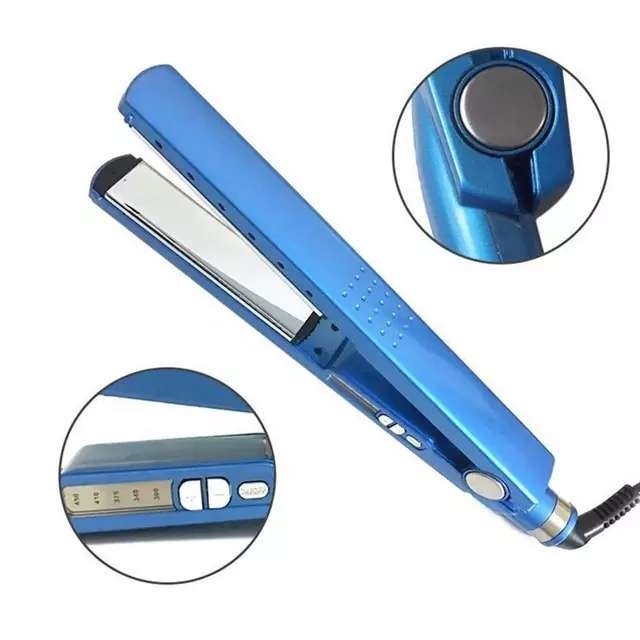 Chapinha prancha de cabelo nano titanium 450F Azul bivolt 110/220V