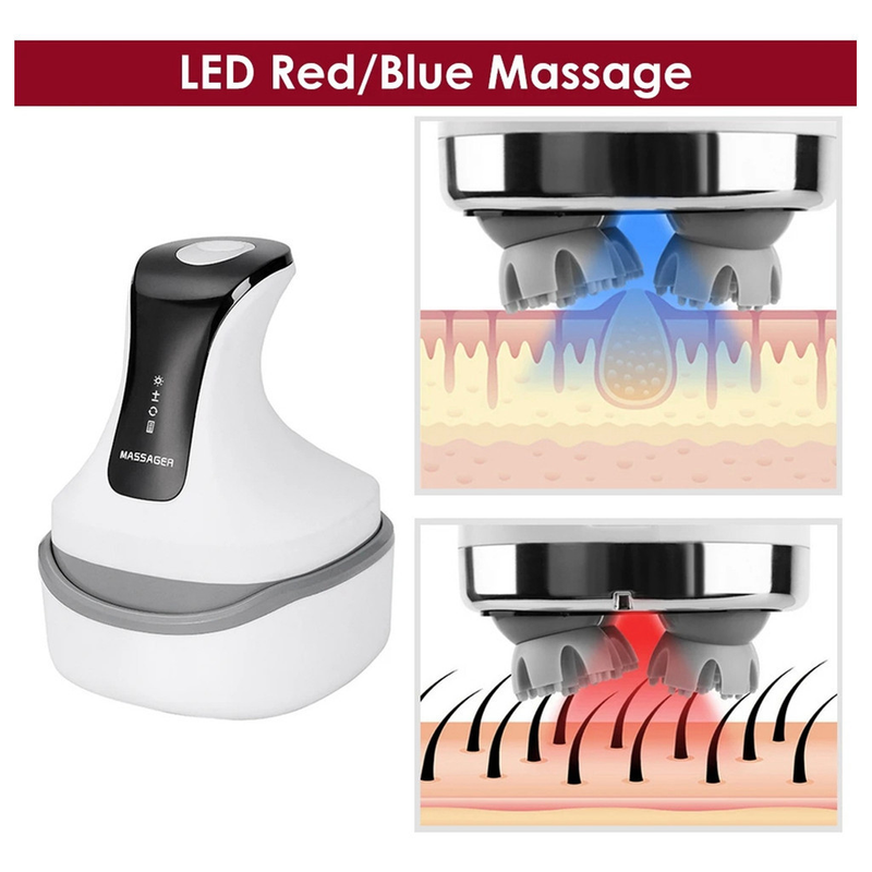 Massageador Elétrico De Couro Cabeludo À Prova D'água Ipx7