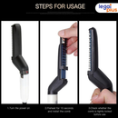 Kit cuidados masculinos - Modelador Pente Chapinha para cabelo e Barbeador Maquina cortar cabelo dragão