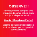 Kit cuidados masculinos - Modelador Pente Chapinha para cabelo e Barbeador Maquina cortar cabelo dragão
