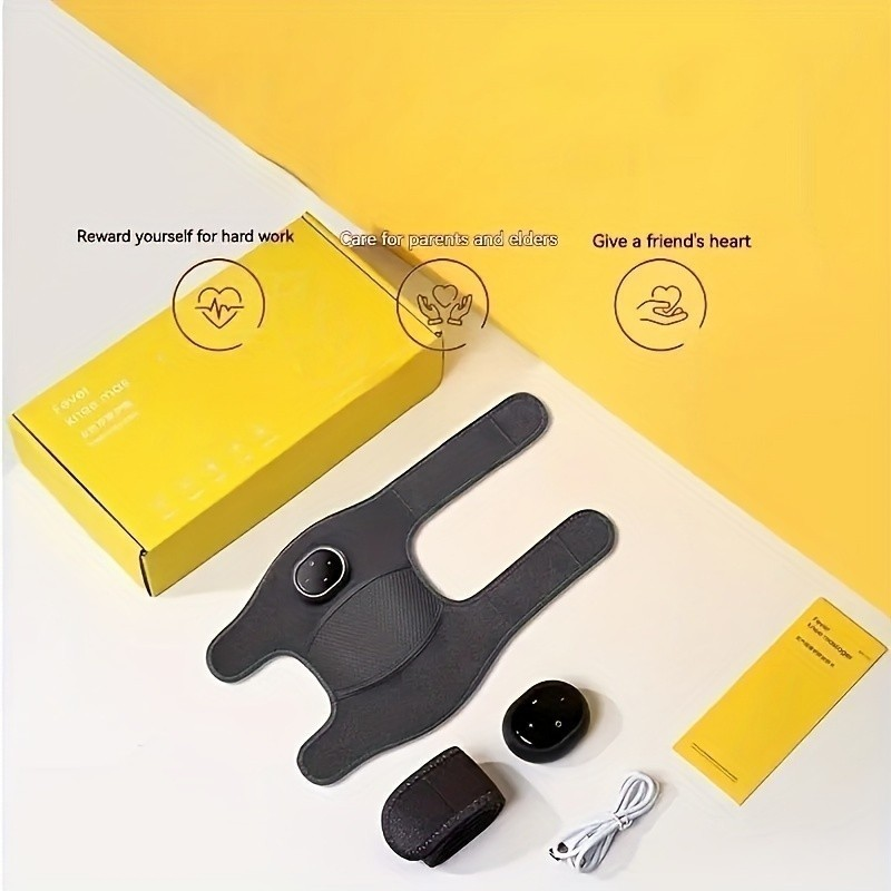 Massageador Aquecido para Joelho Cotovelo e Ombro 3 em 1 Vibrações Ajustáveis e 5 Modos de Aquecimento