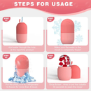 Massageador Ice Rolo Para Rosto Material de Silicone Tratamento de Poros e Rugas