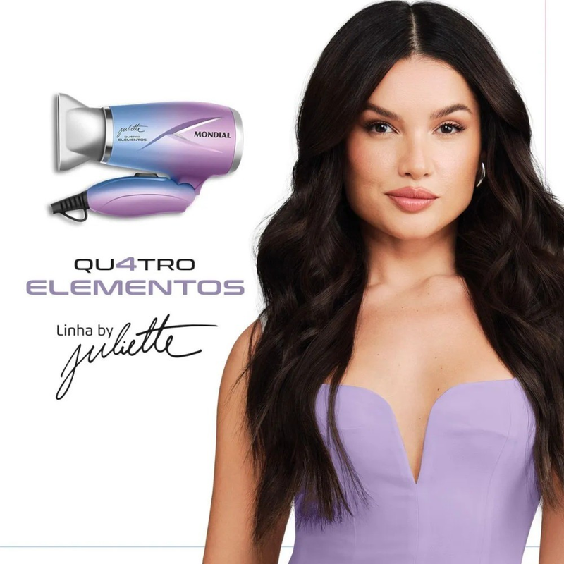 Secador de cabelo 1200W Duo Colors 4 Elementos By Juliette - SCT-JU-03 Mondial